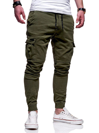 Men'S Casual Joggers Pants Sweatpants Cargo Combat Loose Sport Workout Trousers