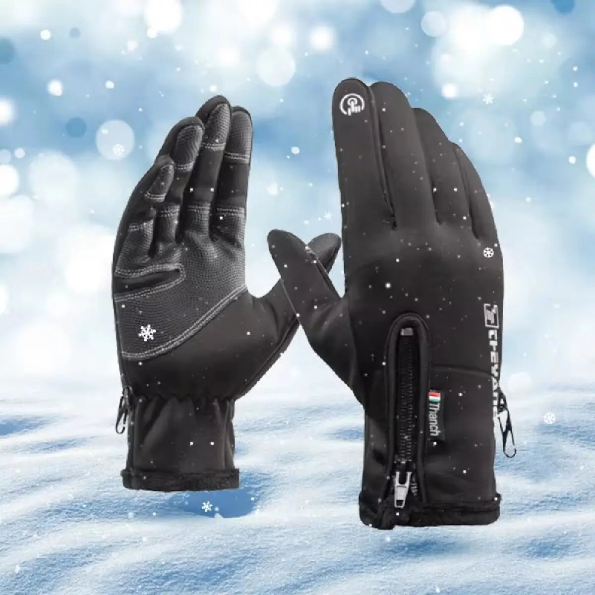 Winter Waterproof Thermal Touchscreen Gloves – Windproof and warm, ideal for cold-weather running, sports, hiking, and skiing.