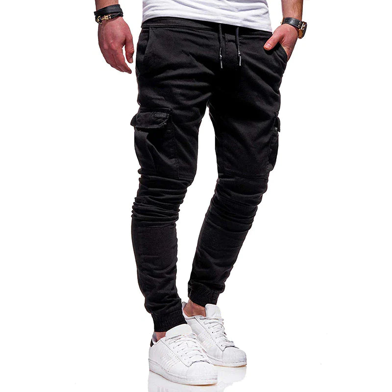 Men'S Casual Joggers Pants Sweatpants Cargo Combat Loose Sport Workout Trousers